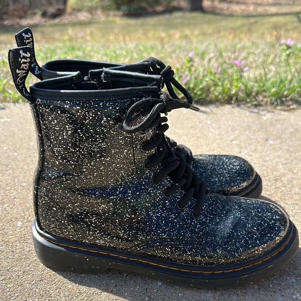 Dr. Martens Glittery Black Boots
